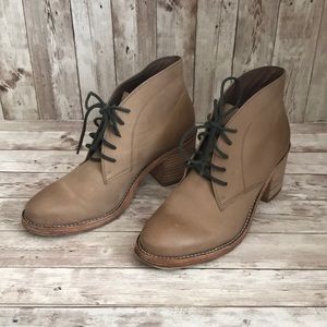 Dolce vita tan lace up boots